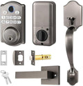 Keypad Smart Deadbolt Lock Set with 2 Lever Handles,5-in-1 Control