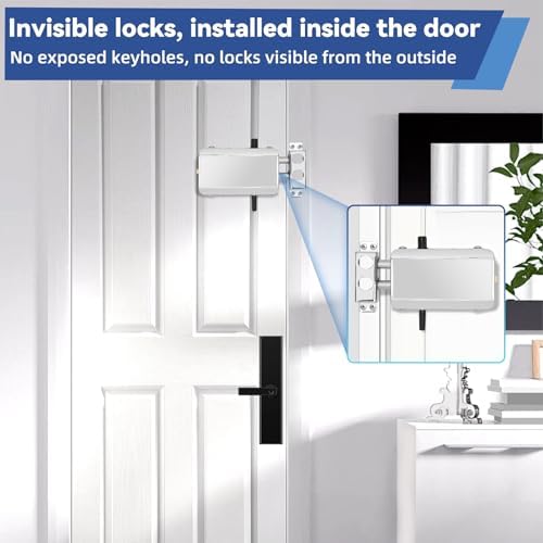 Remote Control Deadbolt Lock with 4 Remotes Contol and App