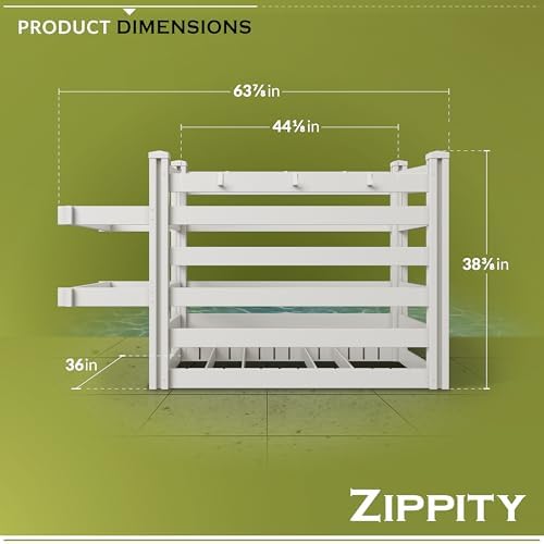 Zippity Freestanding Poolside Organizer, White Vinyl