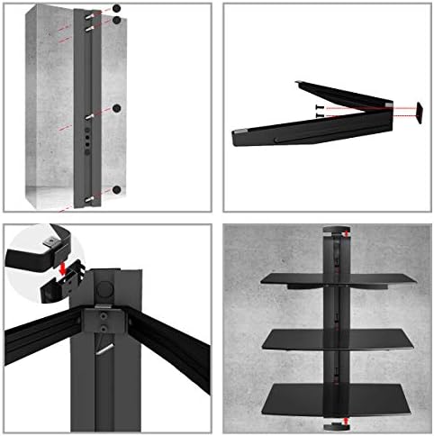 suptek 3 floating shelf wall bracket, view 11