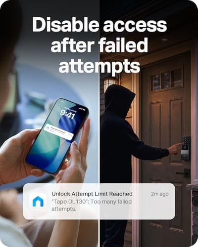 Tapo Smart Door Lock Wi-Fi Deadbolt, Palm & Fingerprint Recognition, DL130