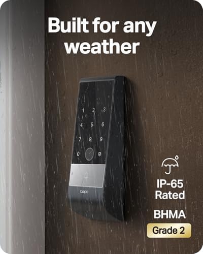 Tapo Smart Door Lock Wi-Fi Deadbolt, Palm & Fingerprint Recognition, DL130