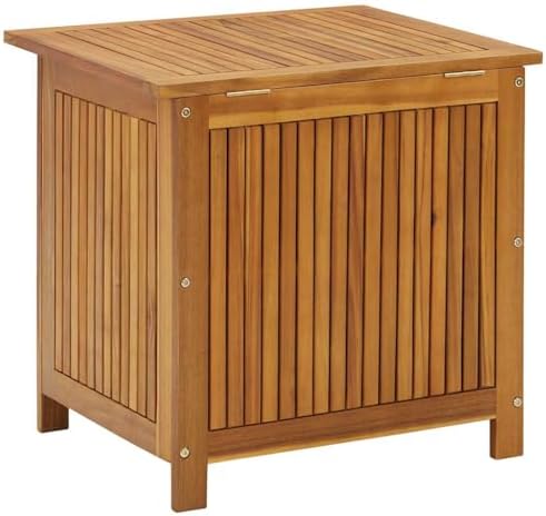 vidaXL Garden Storage Box 23.6"x19.7"x22.8" Solid Wood Acacia