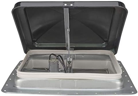HENG’S INDUSTRIES 14" RV CAMPER TRAILER UNIVERSAL SMOKE LID ROOF VENT WITH 12V 12 VOLT FAN 74112- NO GARNISH RING INCLUDED