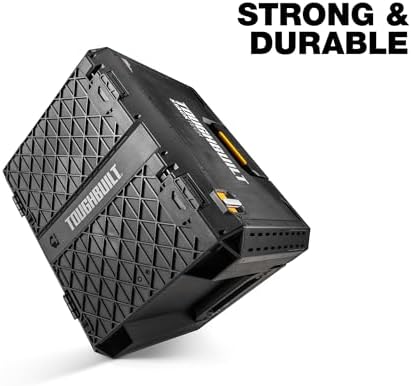 ToughBuilt StackTech XL Stackable Tool Box with Lock and Removable Tray
