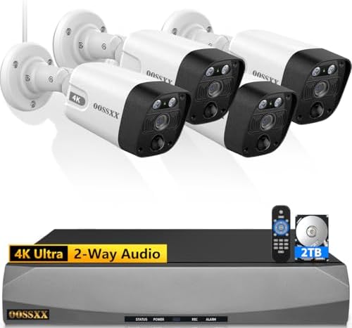 2026 update 4k 8mp poe bullet outdoor video shown in use