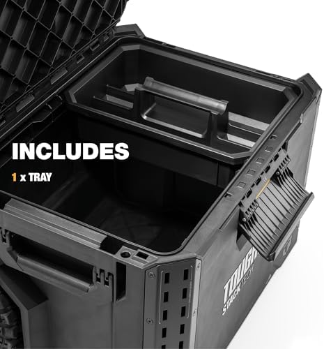 ToughBuilt StackTech Rolling Tool Box with 9-Inch Wheels, 250 lb Capacity