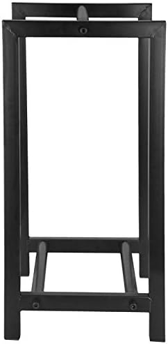 esschert design ff232 wood storage/carrier - powder coated, side view