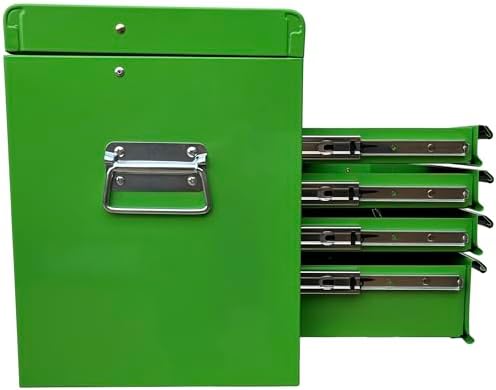Workington Portable Metal Tool Chest with 6 Drawers, 24" 6-Drawer Tool Chest Cabinet with Ball Bearing Drawer Slides, Steel Tool Storage Box Organizer 4005 Green