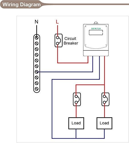 DAE DEM720-1P Electric kWh Submeter, Internal CT