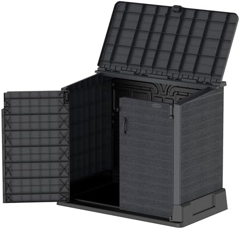 Duramax Storeaway 4 ft. 3 in. x 2 ft. 5 in. x 3 Ft 7 in. Resin Horizontal Outdoor Storage Shed Gray