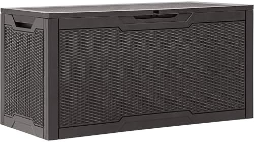 YITAHOME 100 Gallon Resin Deck Box