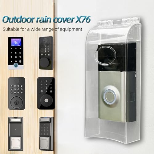 Plastic Flip Lock outdoor weatherproof keypad cover,Door Access Control Rain Cover，Doorbell protector(Transparent)