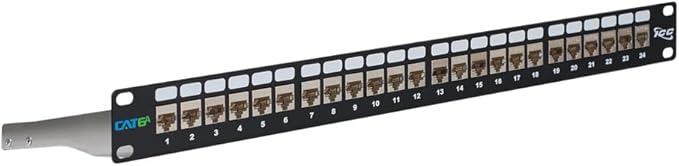 ICC 24-Port CAT6A Keystone Shielded 1U Patch Panel