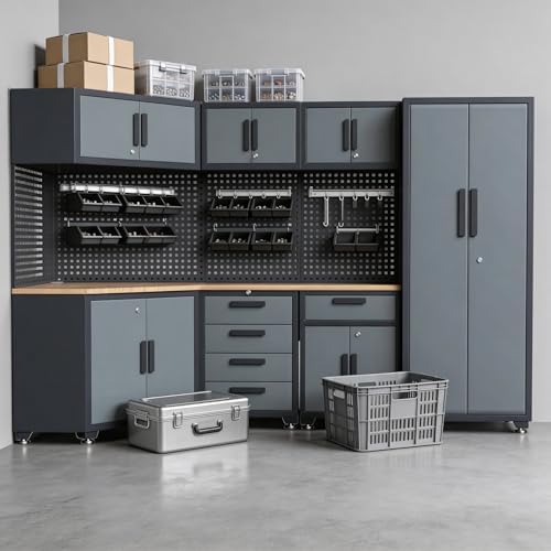 16PCS Garage Storage Cabinet System