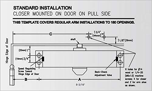 CLG HARDWARE DC6003 Medium Duty Commercial Door Closer