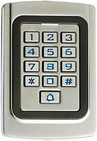 IP68 Waterproof Universal 12V 24VDC Metal Case Digital Wired Keypad for Garage Door, Gate Opener and Access Control Systems