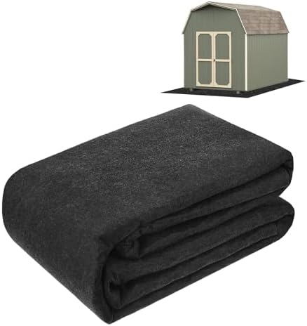 M METERXITY Outdoor Storage Shed Mat, 9.9x12.5 ft Shed Flooring Mat, Grey