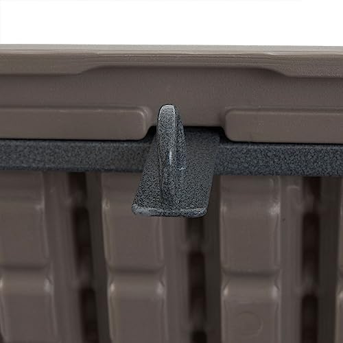 Plastic Development Group Outdoor Deck Box, Soft Close, Driftwood, 130 Gal