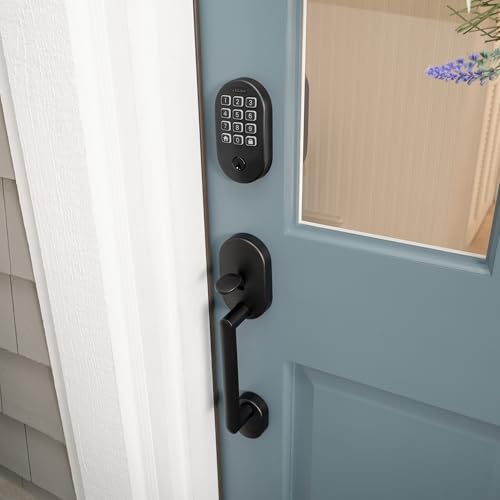 Schlage Arrive Smart WiFi Deadbolt Lock with Remsen Trim, Matte Black