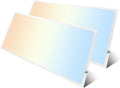 2X4 LED Flat Panel Light with Emergency Battery Backup, 50W 3000K/4000K/5000K (2 Pack)