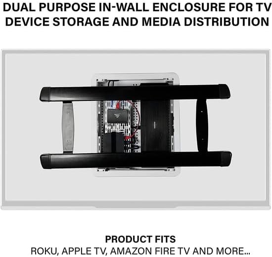 Legrand - OnQ Cable Management, In-Wall Media Box, Dual Purpose Structured