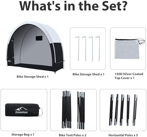 Bike Storage Tent Rain Fly Waterproof Sun Protection Portable
