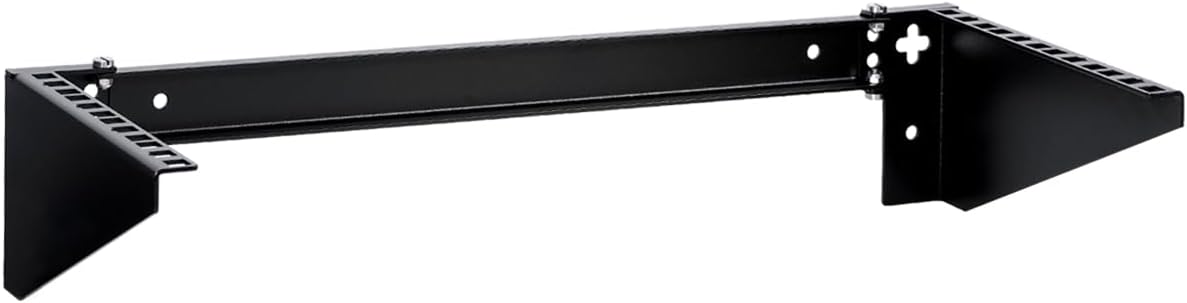 RackPath 4U Vertical Wall Mount Rack - Heavy Duty 125lbs Capacity Vertical Mounting Bracket (4U)