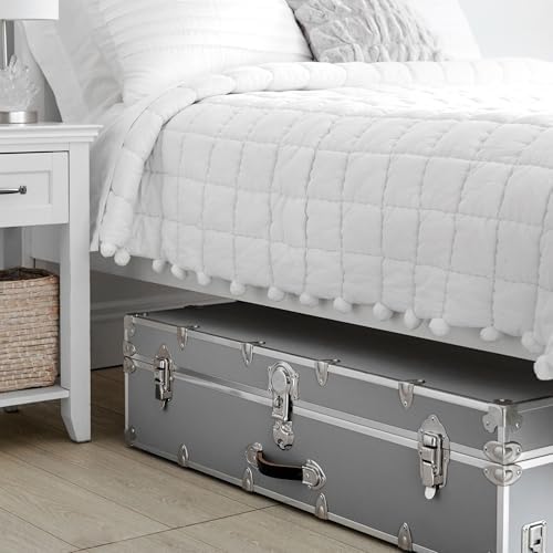 Rhino Trundle Storage Trunk, Under Bed Dorm Footlocker