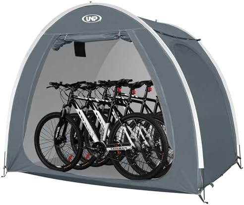 UNP Bike Storage Shed Tent, Waterproof Bike Storage Tent for 1/2/3/4 Bikes