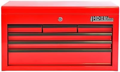 Hilka G208C6BBS BBS Heavy Duty 6 Drawer Tool Chest, Red