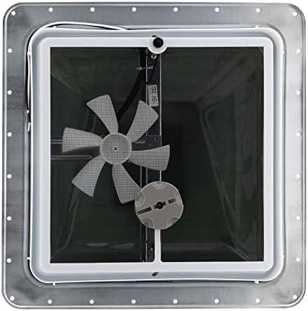 HENG’S INDUSTRIES 14" RV CAMPER TRAILER UNIVERSAL SMOKE LID ROOF VENT WITH 12V 12 VOLT FAN 74112- NO GARNISH RING INCLUDED