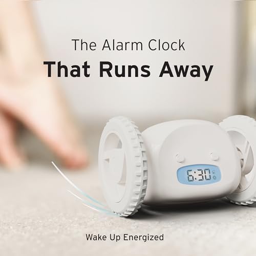 CLOCKY Alarm Clock on Wheels – Loud Rolling Alarm Clock
