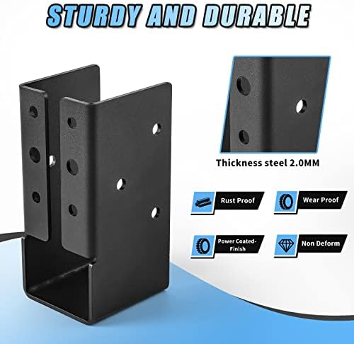 16 Pcs of 2"x4" Concealed Joist Hangers for Outdoor