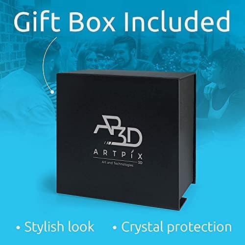 ArtPix 3D Premium Crystal Photo, Personalized Gifts for Father, Dad, Men, Husband, Grandpa, Great Customized Gift With Your Own Photo for Mom, Wife, Women, Custom Glass 3D Laser Etched Picture Frame
