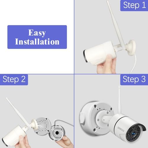 ohwoai universal metal security camera junction box showing dimensions