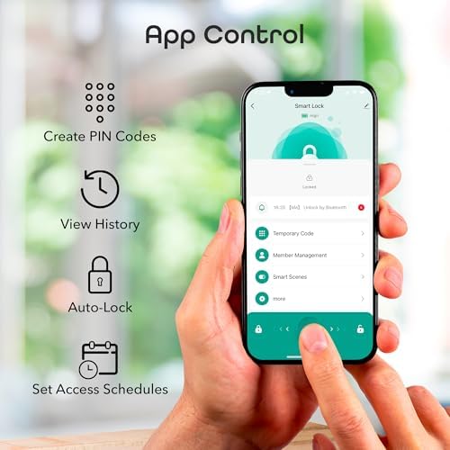 Geeni Keyless Entry Smart Deadbolt Lock with Keypad, Auto Lock, 2 Keys