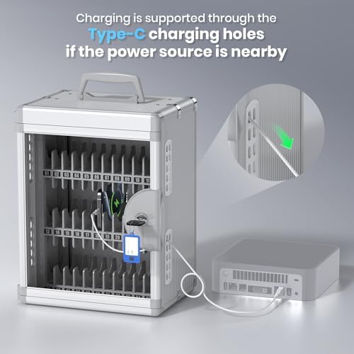Glosen 36 Slots Cell Phone Locker with Key for Classroom, Phone Storage Box