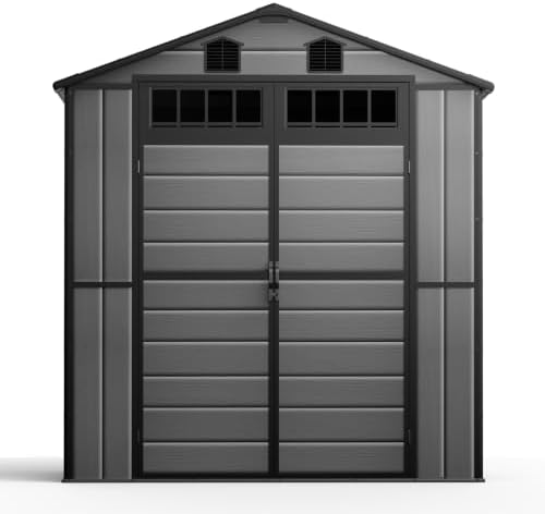 NORTHSKY 6 x 4.5 FT Outdoor Plastic Storage Shed with Floor