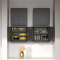 Kelueo 26" Metal Garage Wall Cabinet with Lockable Doors