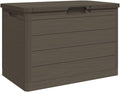 vidaXL Patio Cushion Box Brown 30.5x17.5x20.9 Polypropylene