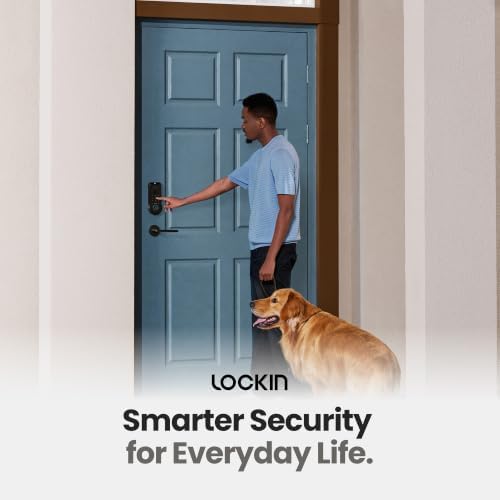 Lockin Veno Pro Smart Lock, Palm Vein Keyless Entry, Single Battery, Camera