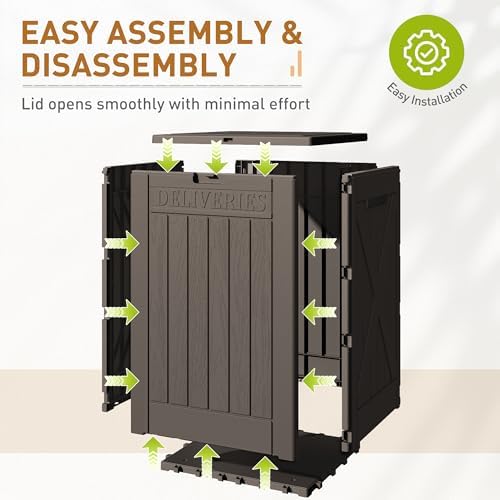 Devoko 48 Gallon Package Delivery Box Outdoor Secure Lockable