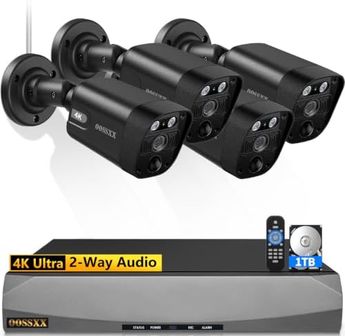 4k poe ip cameras outdoor home security camera shown in use