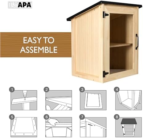 Ilyapa Library Box Outdoor - 16x14x22, Little Outdoor Book Library