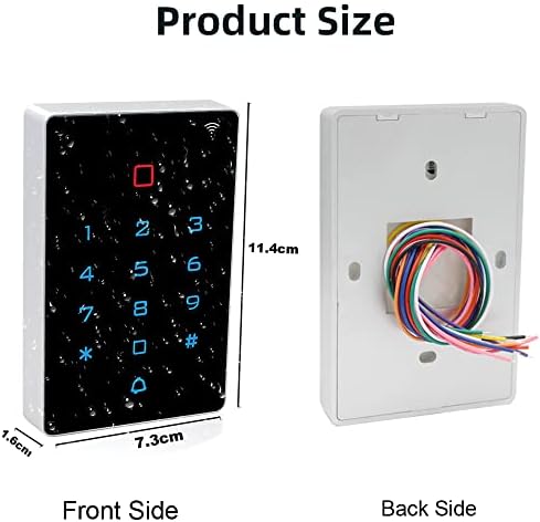 WiFi Work with Tuya Mobile APP,125khz Card,WiFi Access Control keypad,Door Lock Opener,Door Keypad,Remote Control Door Lock,Entry Gate Keypad,Wiegand IP68 watreproof,2000 User Backlight