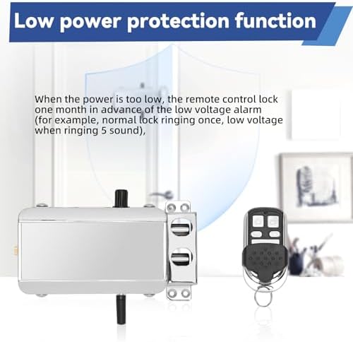 Remote Control Deadbolt Lock with 4 Remotes Contol and App