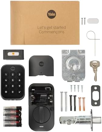 Yale Security Home Assure Lock 2 Deadbolt, Black Suede Keyless Entry Door Lock with Digital Touchscreen Keypad and Bluetooth Connectivity (No Wi-Fi), YRD430-BLE-BSP