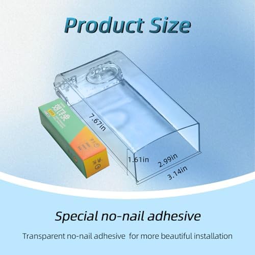 Plastic Flip Lock outdoor weatherproof keypad cover,Door Access Control Rain Cover，Doorbell protector(Transparent)