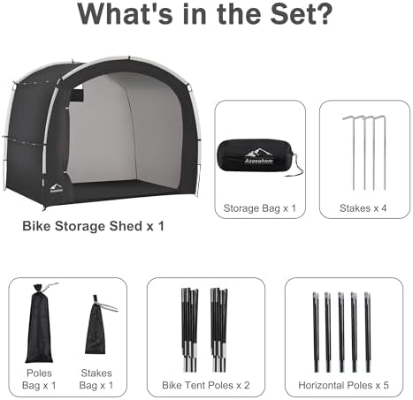 Bike Storage Shed Tent Waterproof Outdoor Easy Setup Portable XL